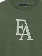 T-shirt per bambino Emporio Armani Kids verde con logo sul davanti EB001666 AF16162 U8114 EMPORIO ARMANI KIDS 