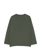 T-shirt per bambino Emporio Armani Kids verde con stampa grafica EB001667 AF26009 U8114 EMPORIO ARMANI KIDS 