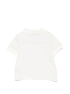 Polo per neonato Emporio Armani Kids bianco opaco con logo ricamato sul colletto EB001669 AF28486 U1009 EMPORIO ARMANI KIDS 