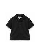 Polo per neonato Emporio Armani Kids nera con stampa sul colletto EB001669 AF28486 UB118 EMPORIO ARMANI KIDS 