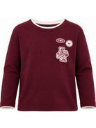 T-shirt per bambino Emporio Armani Kids bordeaux con patch logo EB001675 AF13715 UA343 EMPORIO ARMANI KIDS 