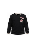 T-shirt per bambino Emporio Armani Kids blu con patch logo EB001675 AF13715 UB118 EMPORIO ARMANI KIDS 