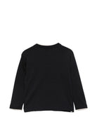 T-shirt per bambino Emporio Armani Kids blu con patch logo EB001675 AF13715 UB118 EMPORIO ARMANI KIDS 