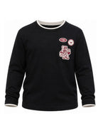 T-shirt per bambino Emporio Armani Kids blu con patch logo EB001675 AF13715 UB118 EMPORIO ARMANI KIDS 
