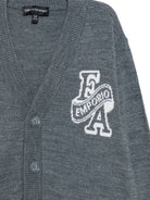 Cardigan per bambino Emporio Armani Kids grigio a maniche lunghe EB001686 AF27314 O8035 EMPORIO ARMANI KIDS 