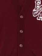 Cardigan per bambino Emporio Armani Kids bordeaux a maniche lunghe EB001686 AF27314 UA343 EMPORIO ARMANI KIDS 