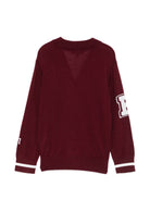 Cardigan per bambino Emporio Armani Kids bordeaux a maniche lunghe EB001686 AF27314 UA343 EMPORIO ARMANI KIDS 