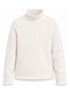 Maglione tote per bambina Emporio Armani Kids bianco crema con scollo alto EG000819 AF26099 U1009 EMPORIO ARMANI KIDS 