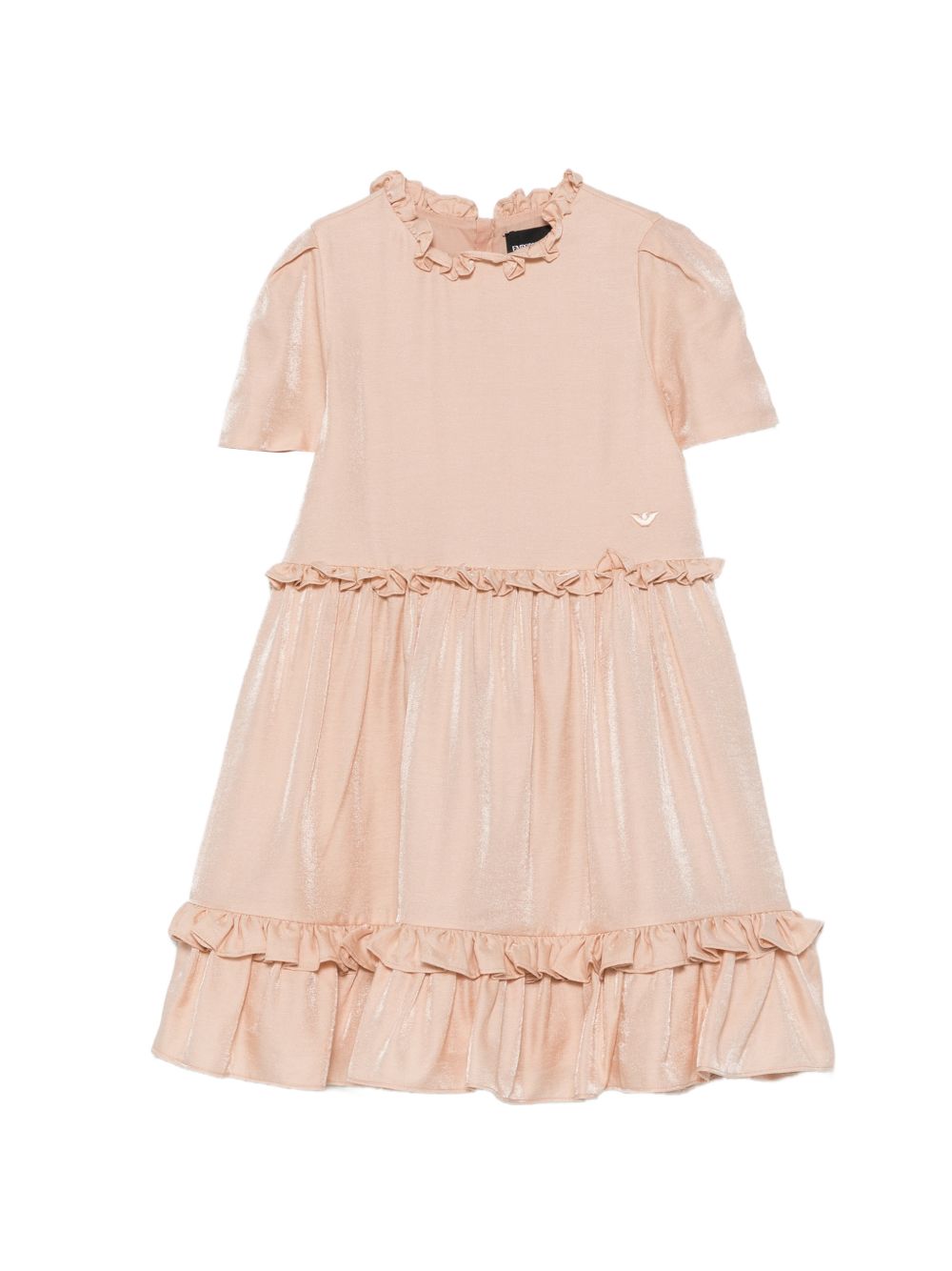 Abito per bambina Emporio Armani Kids rosa chiaro con effetto brillante EG000835 AF26324 U4133 EMPORIO ARMANI KIDS 