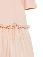 Abito per bambina Emporio Armani Kids rosa chiaro con effetto brillante EG000835 AF26324 U4133 EMPORIO ARMANI KIDS 
