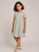 Abito per bambina Emporio Armani Kids verde plsserato EG000844 AF16133 U9019 EMPORIO ARMANI KIDS 