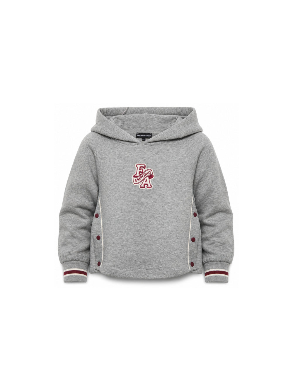 Felpa per bambino Emporio Armani Kids grigia con logo EG000847 AF10126 O8042 EMPORIO ARMANI KIDS 