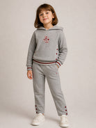 Felpa per bambino Emporio Armani Kids grigia con logo EG000847 AF10126 O8042 EMPORIO ARMANI KIDS 