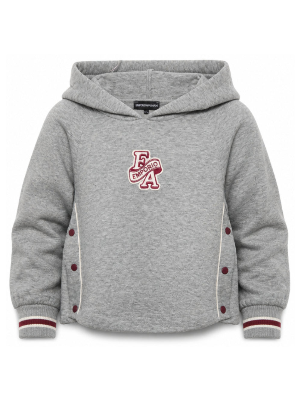 Felpa per bambino Emporio Armani Kids grigia con logo EG000847 AF10126 O8042 EMPORIO ARMANI KIDS 