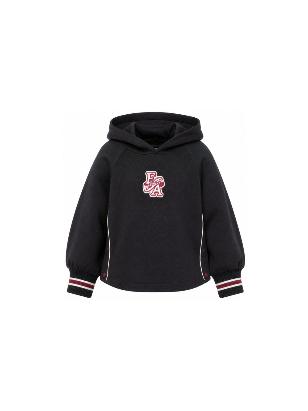 Felpa per bambina Emporio Armani Kids blu navy con logo EG000847 AF10126 UB118 EMPORIO ARMANI KIDS 