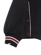 Felpa per bambina Emporio Armani Kids blu navy con logo EG000847 AF10126 UB118 EMPORIO ARMANI KIDS 