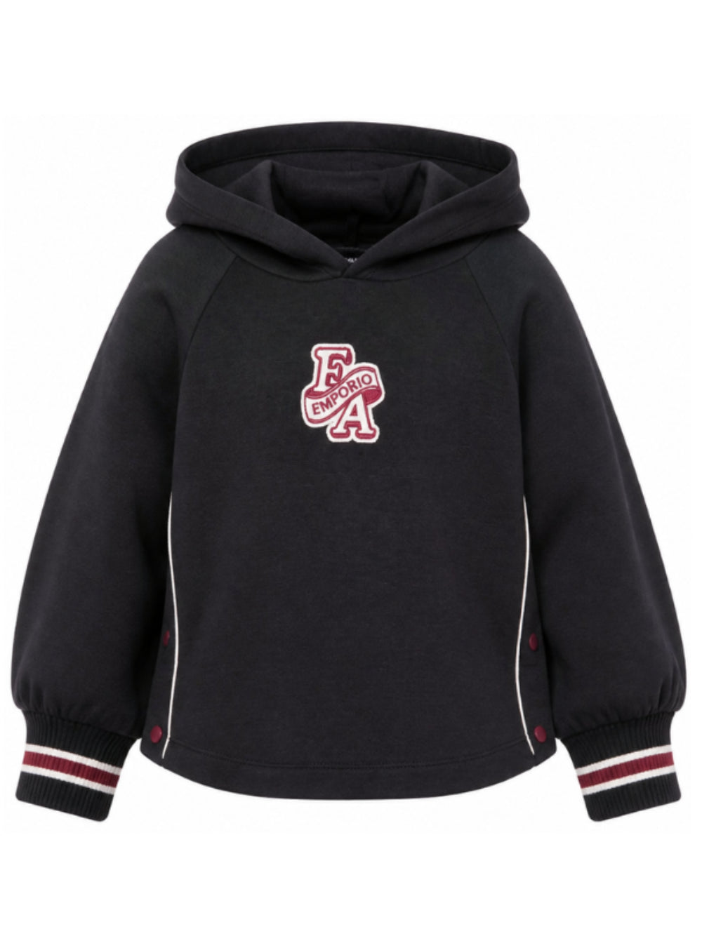 Felpa per bambina Emporio Armani Kids blu navy con logo EG000847 AF10126 UB118 EMPORIO ARMANI KIDS 