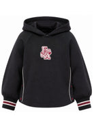 Felpa per bambina Emporio Armani Kids blu navy con logo EG000847 AF10126 UB118 EMPORIO ARMANI KIDS 