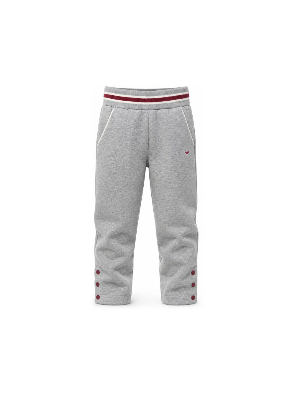 Pantatuta per bambina Emporio Armani Kids grigio con patch logo EG000856 AF10126 O8042 EMPORIO ARMANI KIDS 