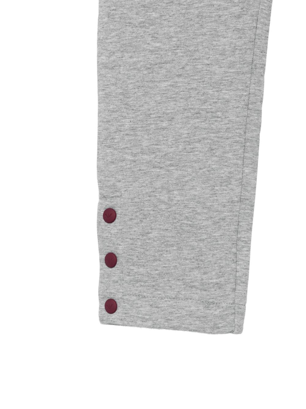 Pantatuta per bambina Emporio Armani Kids grigio con patch logo EG000856 AF10126 O8042 EMPORIO ARMANI KIDS 