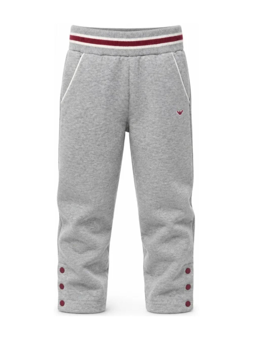 Pantatuta per bambina Emporio Armani Kids grigio con patch logo EG000856 AF10126 O8042 EMPORIO ARMANI KIDS 