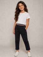 Pantatuta per bambina Emporio Armani kids blu scuro con fascia elastica EG000856 AF10126 UB118 EMPORIO ARMANI KIDS 