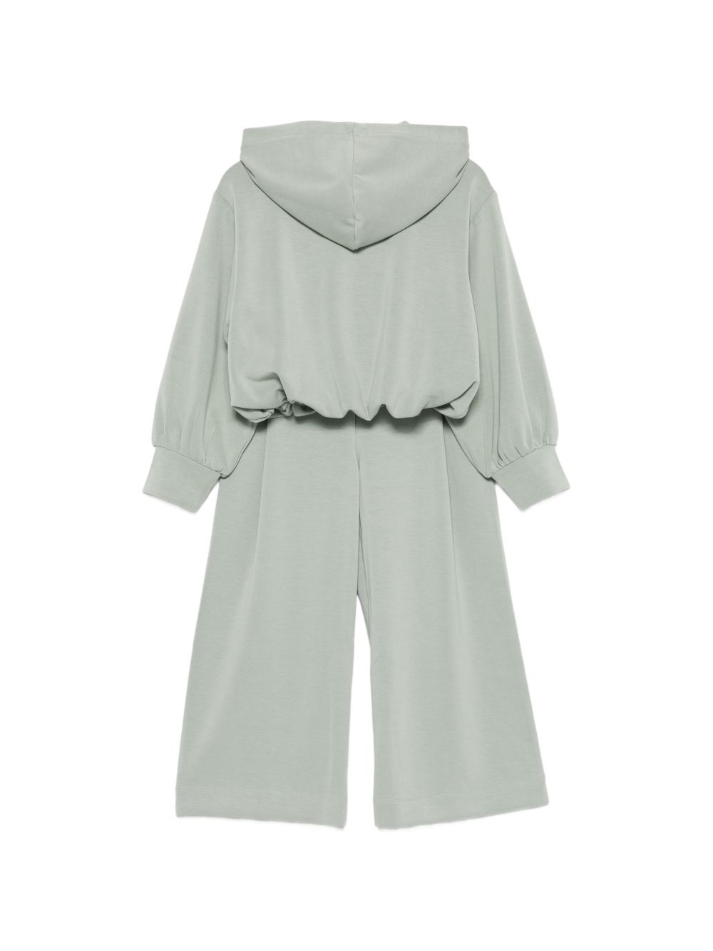 Tuta per bambina Emporio Armani Kids verde salvia con cappuccio e logo EG000867 AF16133 U9019 EMPORIO ARMANI KIDS 