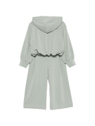 Tuta per bambina Emporio Armani Kids verde salvia con cappuccio e logo EG000867 AF16133 U9019 EMPORIO ARMANI KIDS 