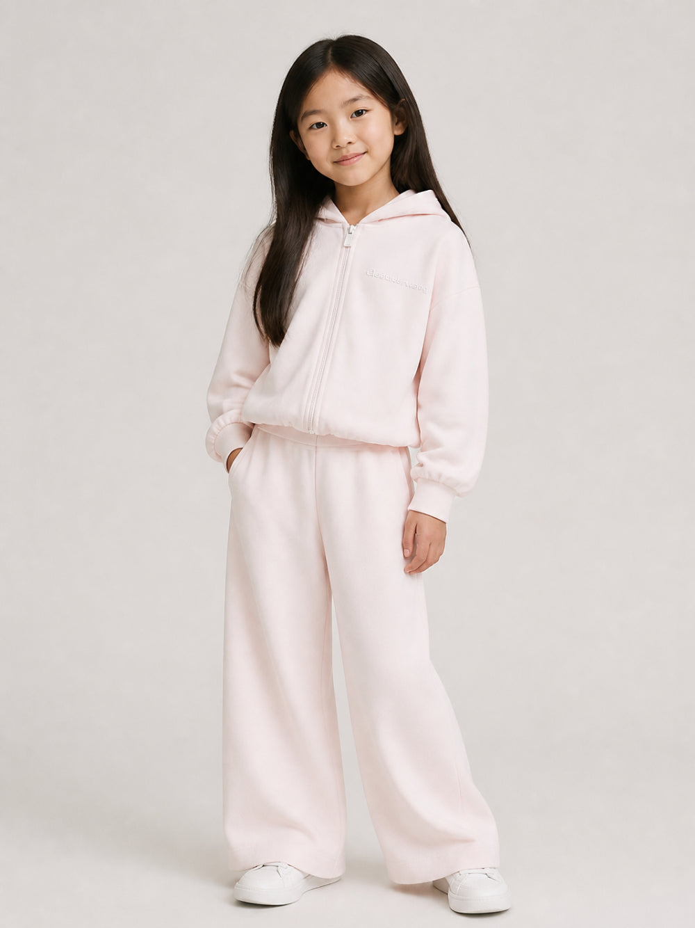 Tuta per bambina Emporio Armani Kids rosa a maniche lunghe EG000867 AF16133 UA205 EMPORIO ARMANI KIDS 