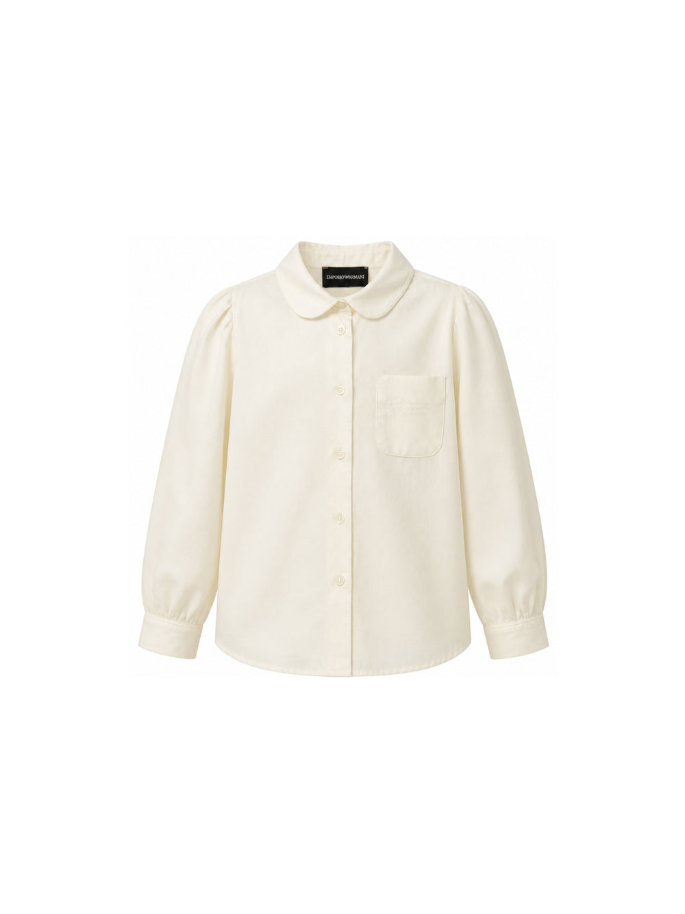 Camicia per bambina Emporio Armani Kids bianca con colletto Peter Pan EG000870 AF16583 U0003 EMPORIO ARMANI KIDS 
