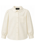 Camicia per bambina Emporio Armani Kids bianca con colletto Peter Pan EG000870 AF16583 U0003 EMPORIO ARMANI KIDS 