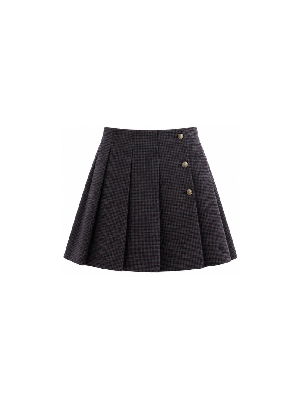 Minigonna per bambina Emporio Armani Kids blu con design con pieghe EG000877 AF26957 F8045 EMPORIO ARMANI KIDS 