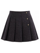 Minigonna per bambina Emporio Armani Kids blu con design con pieghe EG000877 AF26957 F8045 EMPORIO ARMANI KIDS 