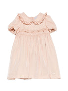Abito per neonata Emporio Armani Kids rosa aricciata EG000879 AF26324 U4133 EMPORIO ARMANI KIDS 