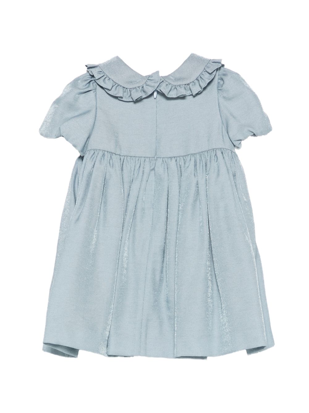 Abito per neonata Emporio Armani Kids azzurro chiaro con finiture arricciate EG000879 AF26324 U8061 EMPORIO ARMANI KIDS 