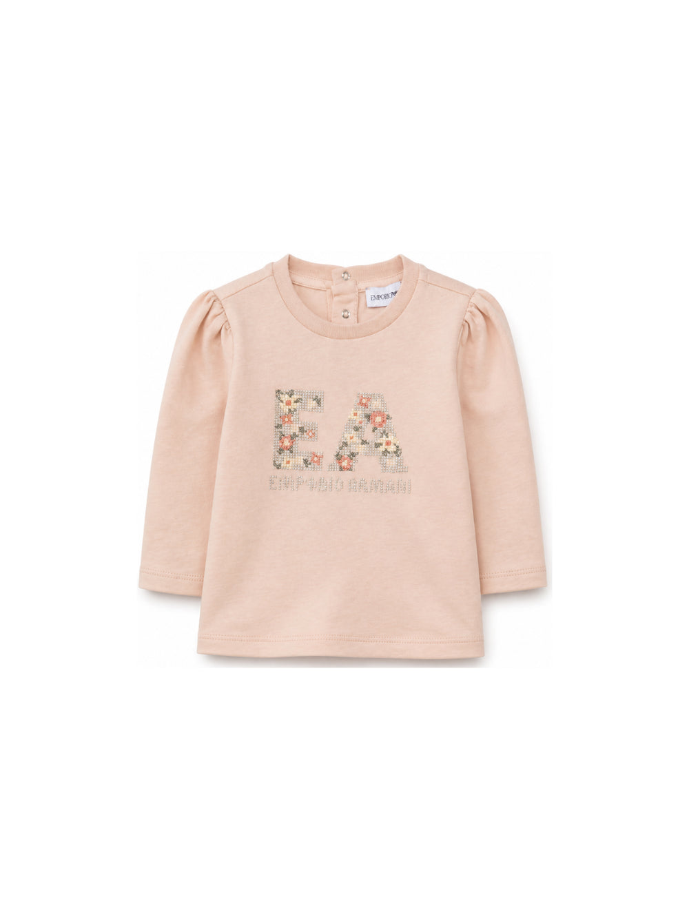 T-shirt per neonata Emporio Armani Kids rosa con stampa grafica EG000887 AF21820 U4133 EMPORIO ARMANI KIDS 