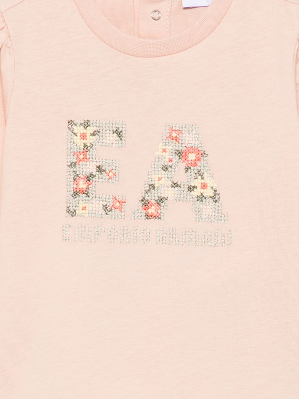 T-shirt per neonata Emporio Armani Kids rosa con stampa grafica EG000887 AF21820 U4133 EMPORIO ARMANI KIDS 