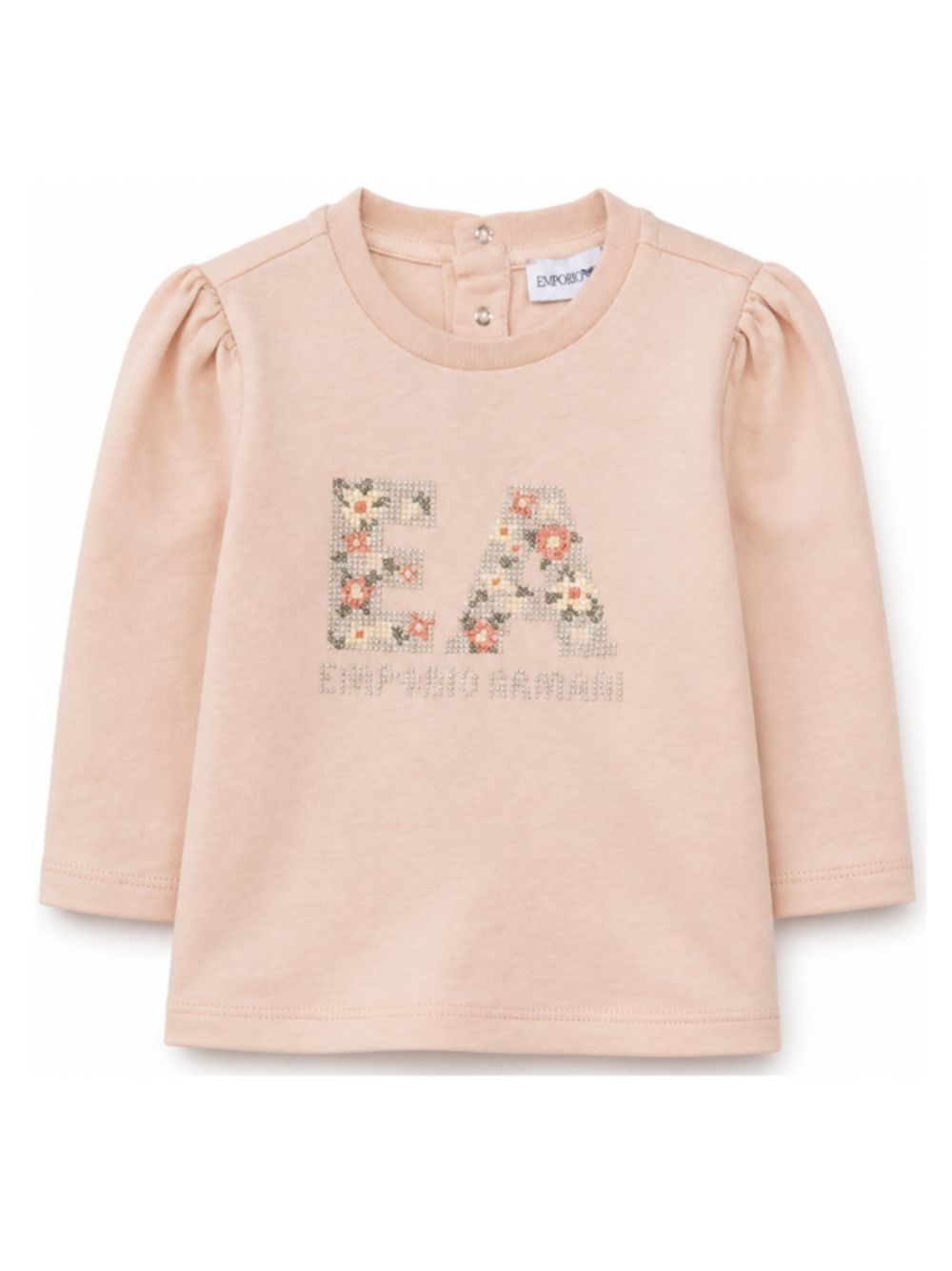 T-shirt per neonata Emporio Armani Kids rosa con stampa grafica EG000887 AF21820 U4133 EMPORIO ARMANI KIDS 