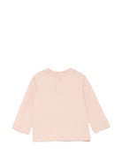 T-shirt per neonata Emporio Armani Kids rosa con stampa grafica sul davanti EG000890 AF16162 U4133 EMPORIO ARMANI KIDS 