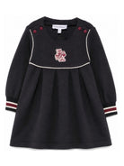 Abito per neonata Emporio Armani Kids blu con rifinitura a contrasto EG000901 AF10126 UB118 EMPORIO ARMANI KIDS 