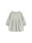 Abito per neonata Emporio Armani Kids verde salvia con stampa con logo EG000902 AF16133 U9019 EMPORIO ARMANI KIDS 