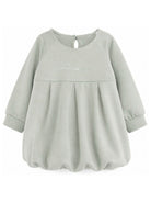 Abito per neonata Emporio Armani Kids verde salvia con stampa con logo EG000902 AF16133 U9019 EMPORIO ARMANI KIDS 