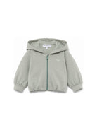 Felpa per neonata Emporio Armani Kids verde con chiusura con zip EG000909 AF16133 U9019 EMPORIO ARMANI KIDS 