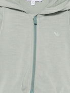 Felpa per neonata Emporio Armani Kids verde con chiusura con zip EG000909 AF16133 U9019 EMPORIO ARMANI KIDS 