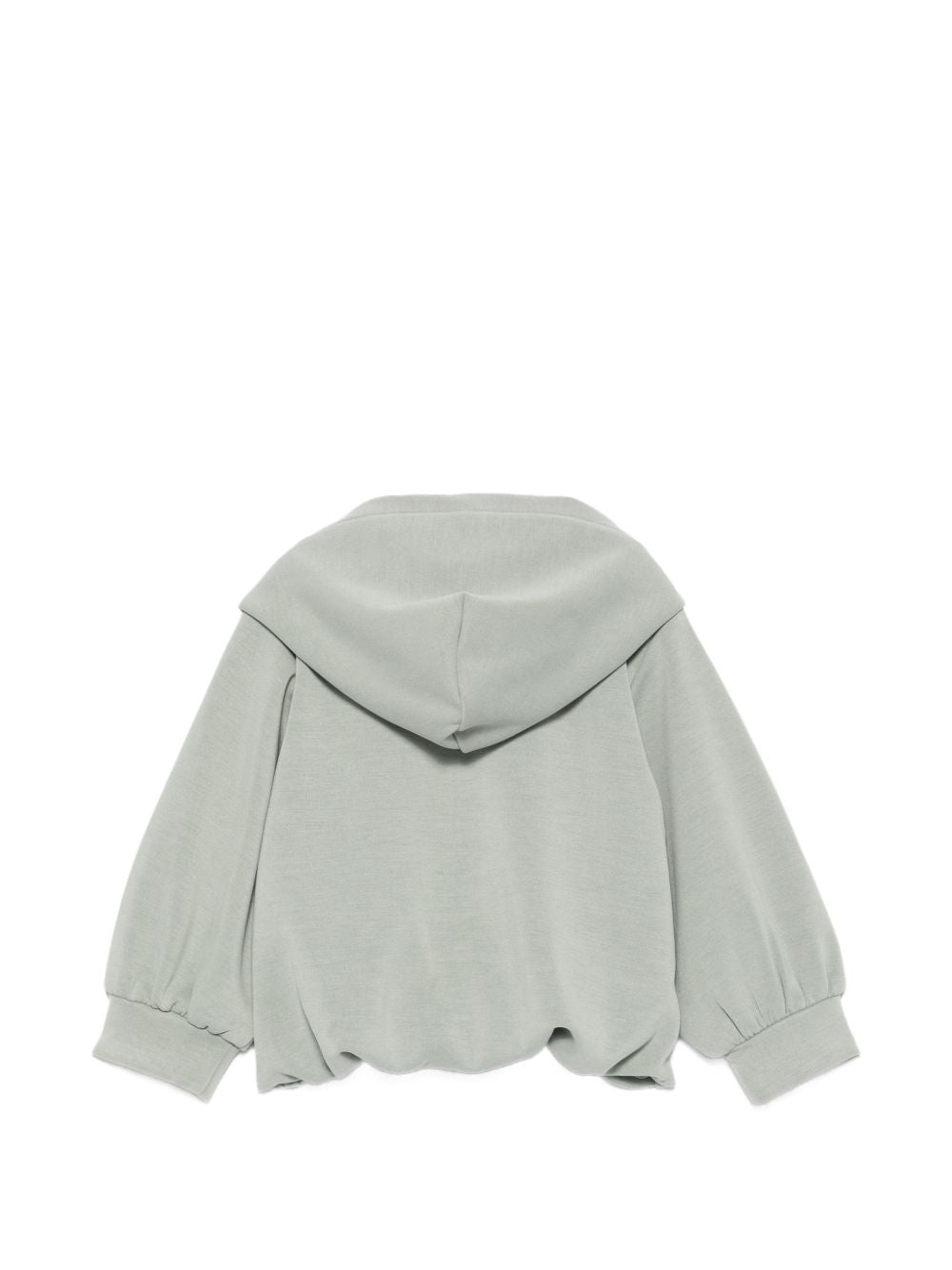 Felpa per neonata Emporio Armani Kids verde con chiusura con zip EG000909 AF16133 U9019 EMPORIO ARMANI KIDS 