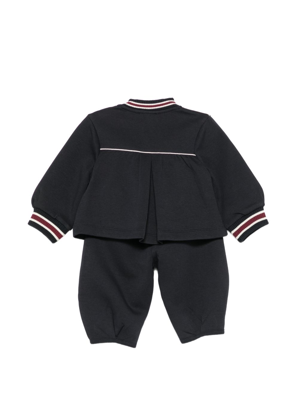 Tuta sportiva per neonato Emporio Armani Kids blu scuro con applicazione con logo sul petto EG000917 AF10126 UB118 EMPORIO ARMANI KIDS 