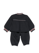Tuta sportiva per neonato Emporio Armani Kids blu scuro con applicazione con logo sul petto EG000917 AF10126 UB118 EMPORIO ARMANI KIDS 