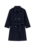 Cappotto per bambina Emporio Armani Kids blu con colletto classico EG000941 AF26322 UB118 EMPORIO ARMANI KIDS 