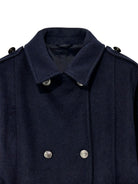 Cappotto per bambina Emporio Armani Kids blu con colletto classico EG000941 AF26322 UB118 EMPORIO ARMANI KIDS 