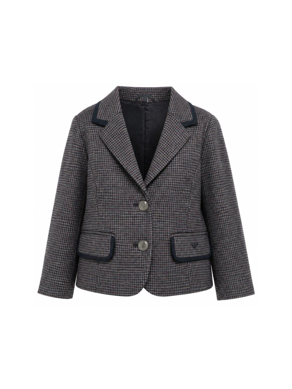 Giacca per bambina Emporio Armani Kids multicolore con motivo pied de poule EG000948 AF26957 F8045 EMPORIO ARMANI KIDS 